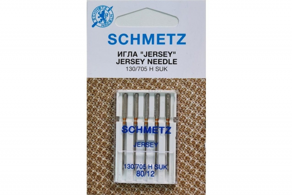 Иглы Schmetz джерси 130/705 H SUK №80, 5 шт в Новом Уренгое